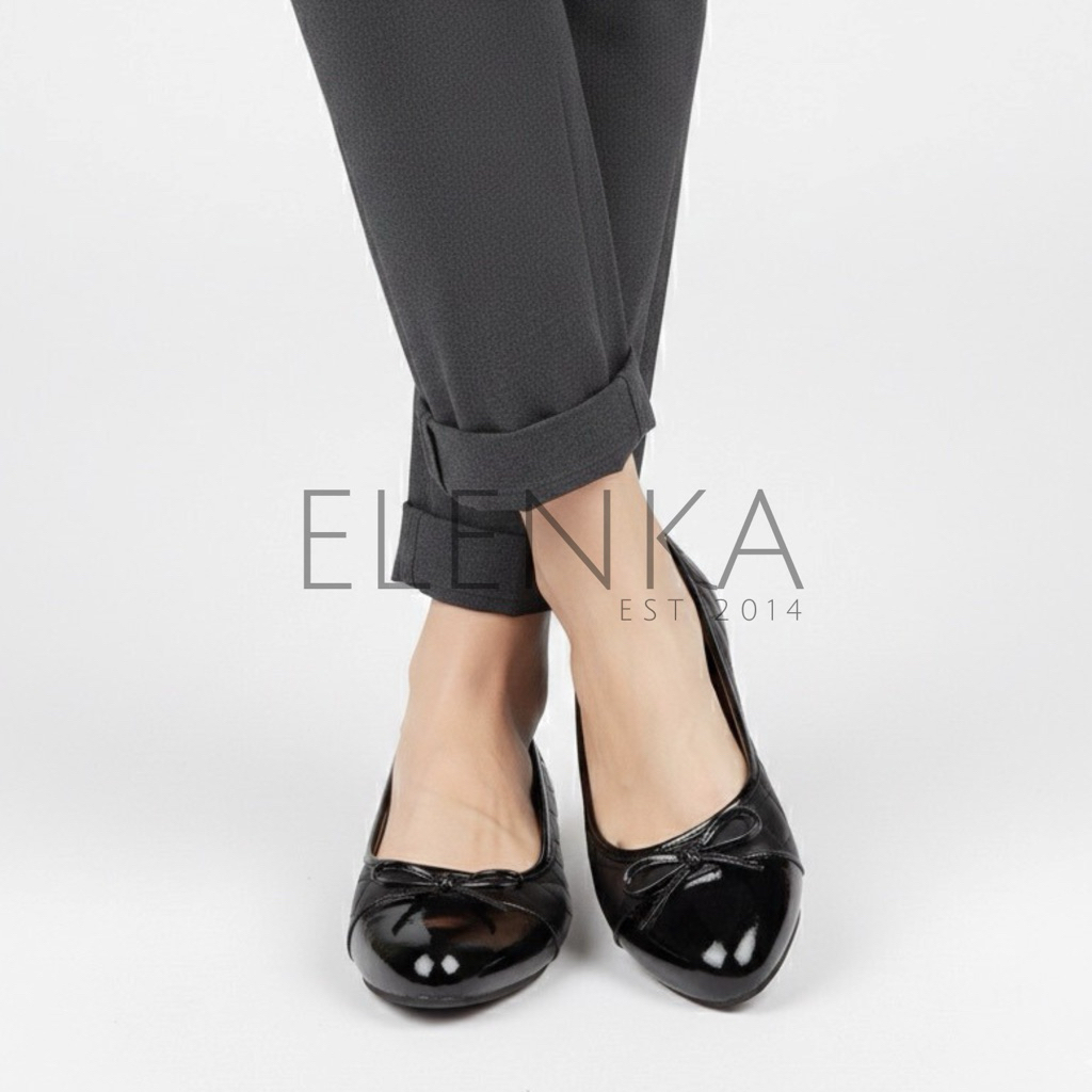 Elenka-Davina Flatshoes Big Size Jumbo 41/45 sepatu bigsize wanita