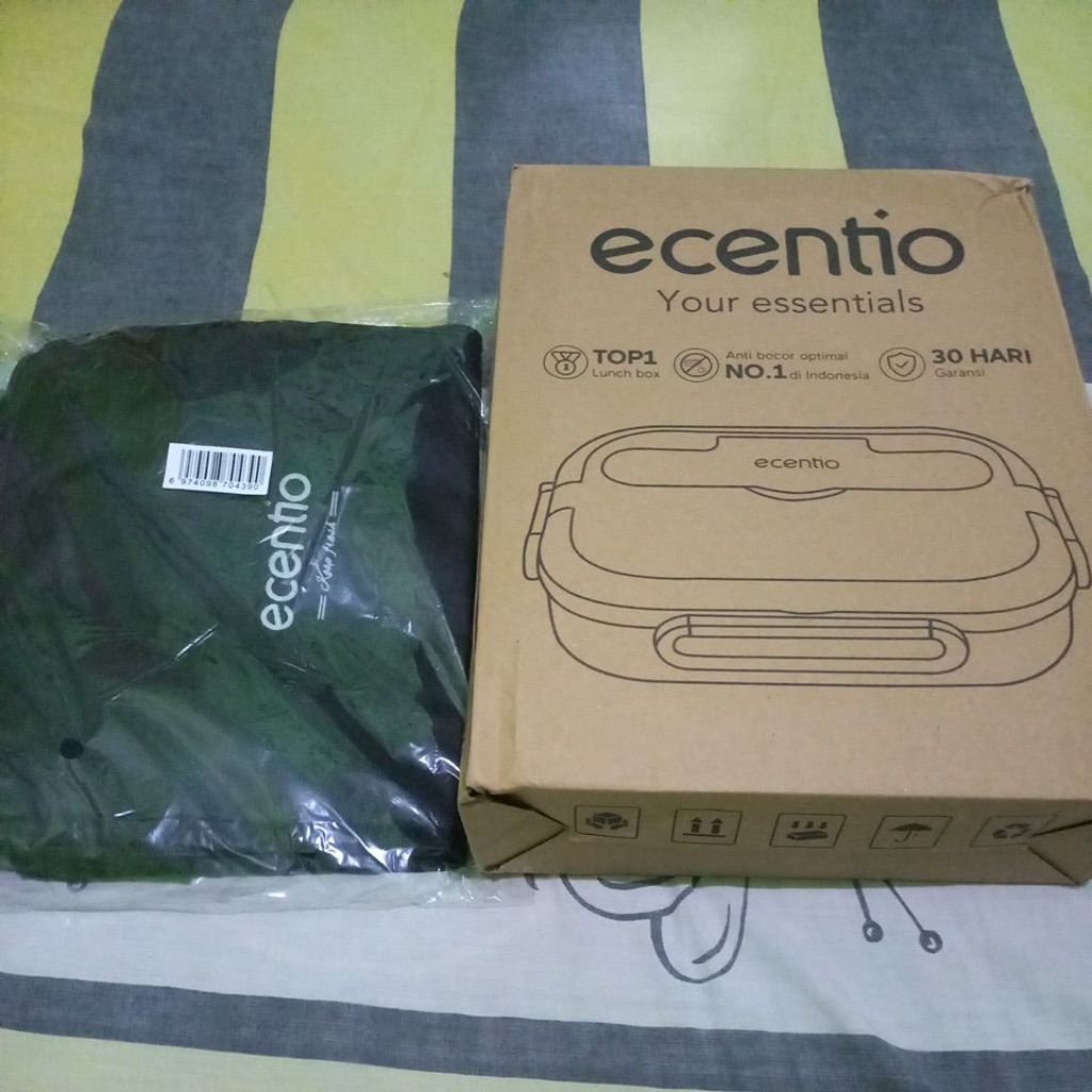 Ecentio Bekal Makanan 1 set Bekal & Tas Ecentio