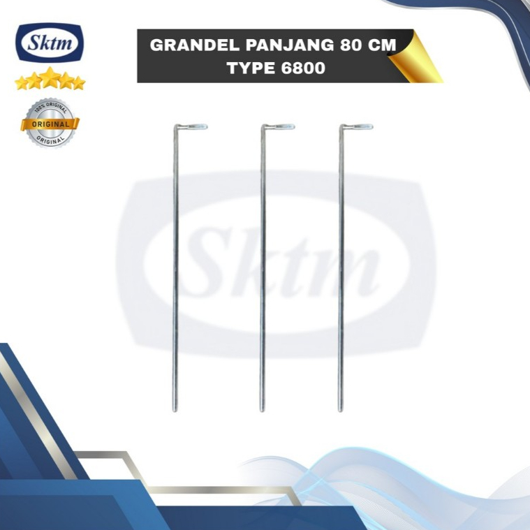 Grendel Panjang 80 cm 6800 Komponen Pintu Garasi Sliding Tikung Lipat