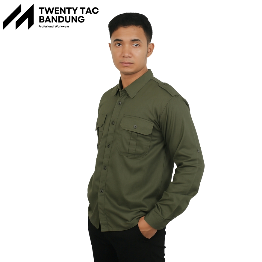 Pdl Lapangan Tactical Kemeja Pdl Lapangan Tactical Seragam PNS ASN Outdoor Lengan Panjang American D