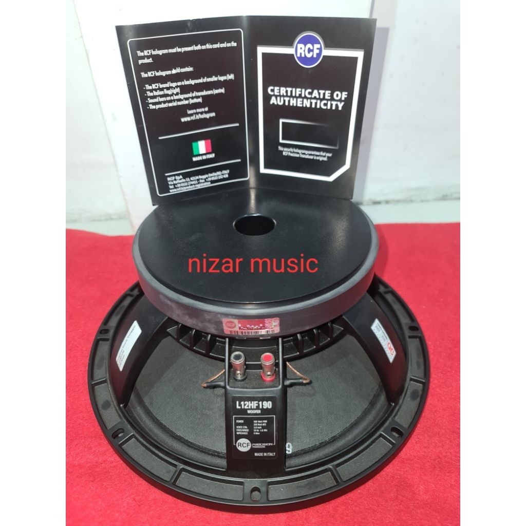 Komponen speaker RCF L12HF190 12 Inch / RCF L12HF190