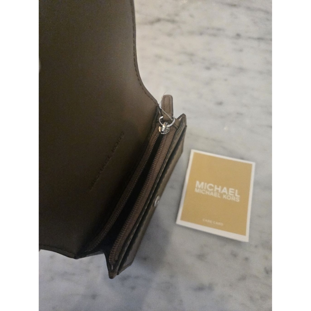 [NEW] Michael Kors Hamilton Small Pebbled Leather Wallet ORIGINAL - Dompet Kartu