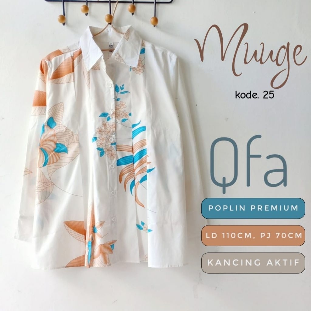 INGGIT // MUUGE / HARVEST // DISIKO KEMEJA /ATASAN KATUN PREMIUM BY QFA