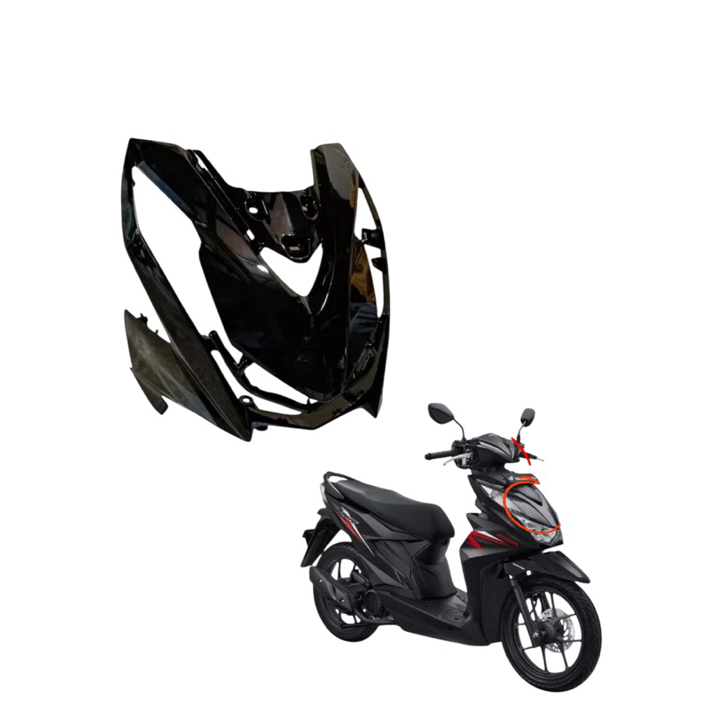 KAP COVER PANEL DEPAN BEAT NEW 2020 HITAM VR