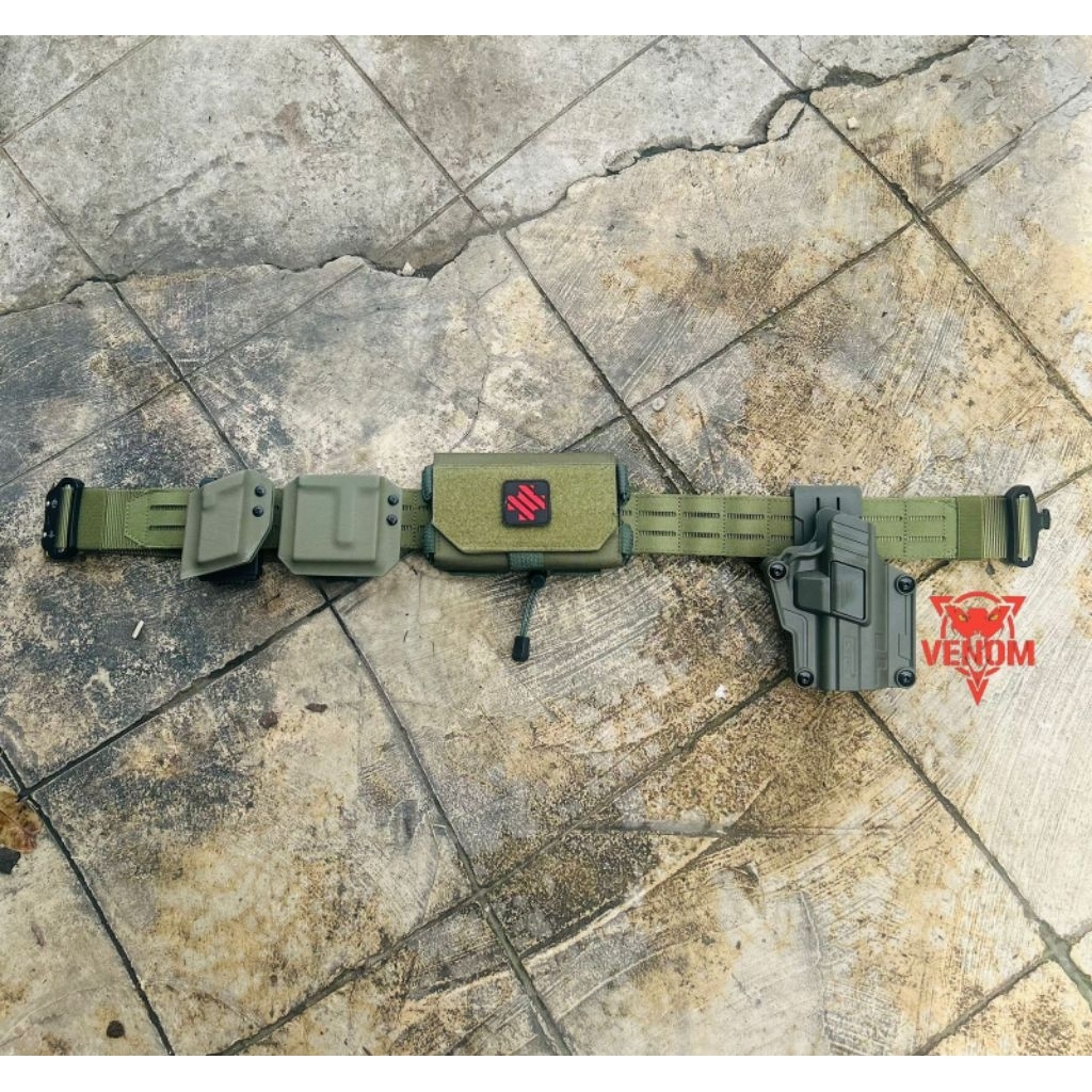 kopel set hijau / kopel tactical / kopel tni polri