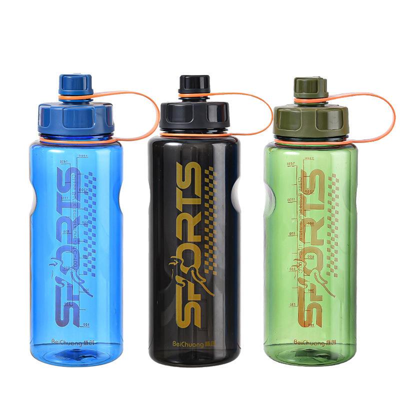 Botol Minum Plastik Sports Transparan uk. 1000ml DK - 3655