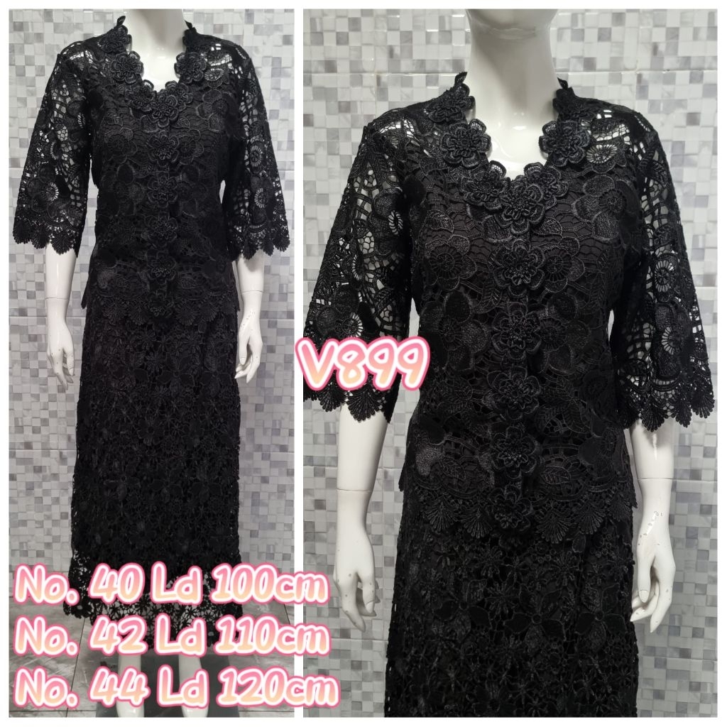 Atasan Kebaya Brokat hoki keliling premium bangkok V899