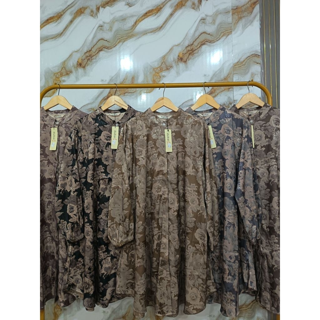 Tunik Dubai Sultan [Tunik Wanita Embos Mawar]