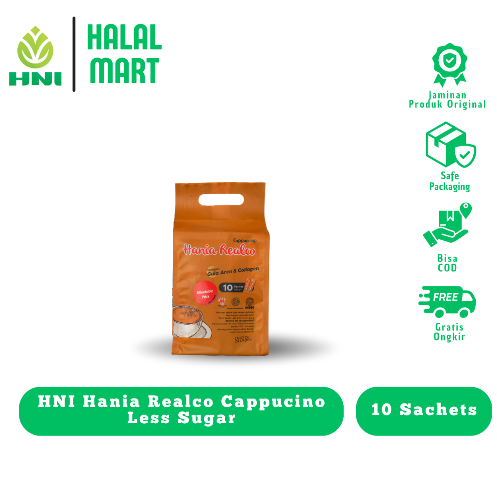 Hania Realco Cappuccino HNI - Kopi Diet Rendah Gula & Rendah Kalori