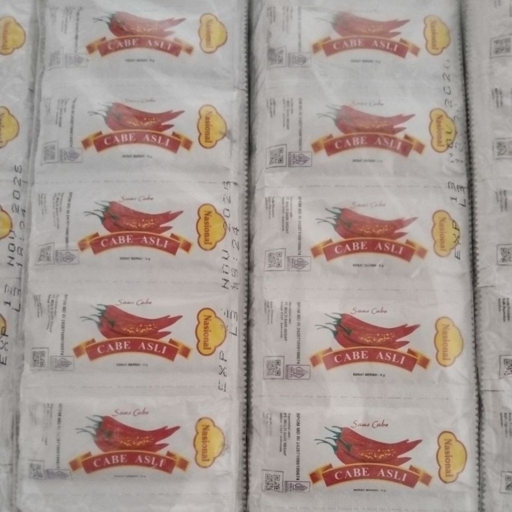 Saus Cabe NASIONAL kemasan sachet 9gr