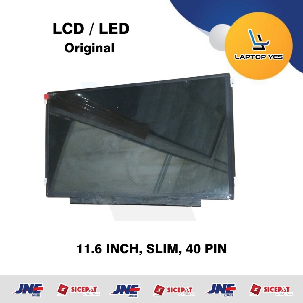 LCD LED Laptop 11,6 Inch, Slim, 40 Pin BEKAS
