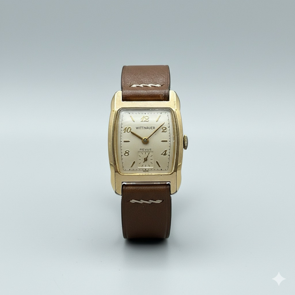 Jam Tangan Wittnauer Revue Manual Wind Small Seconds Vintage 1940s