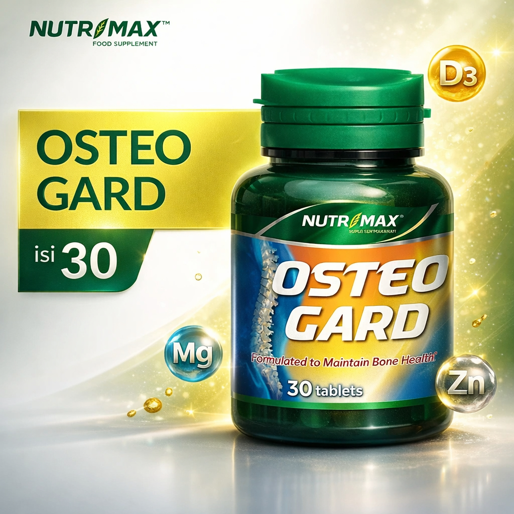 Nutrimax Osteogard Suplemen Kalsium Vitamin D Magnesium dan Zinc
