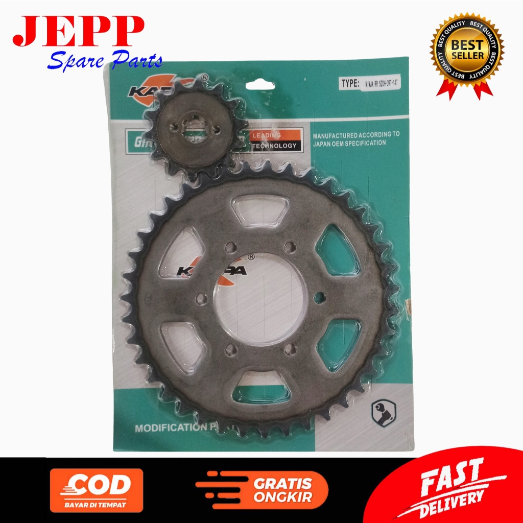 KAPPA GIR BELAKANG DEPAN NINJA RR / GEAR DEPAN BELAKANG NINJA RR