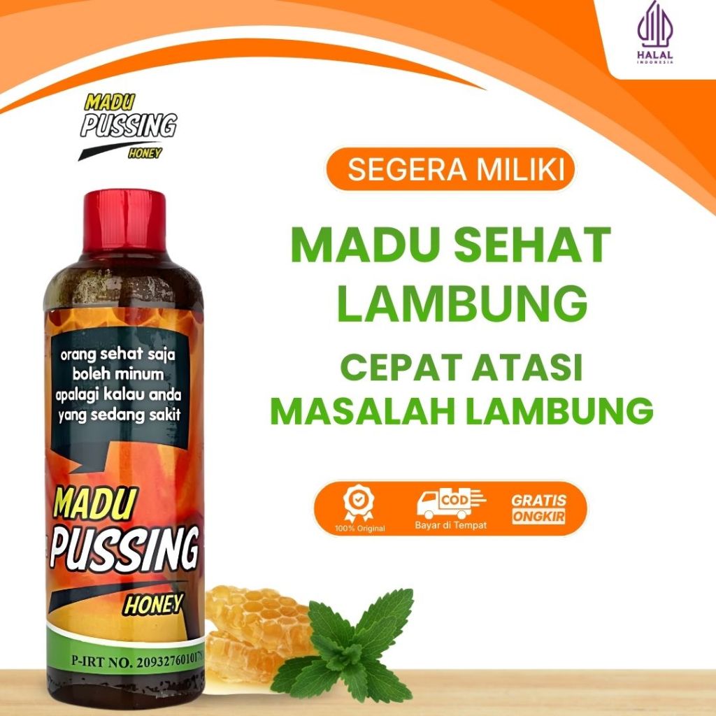 MADU PUSSING - Madu Lambung Kronis Herbal 300 gr Madu Asam Lambung
