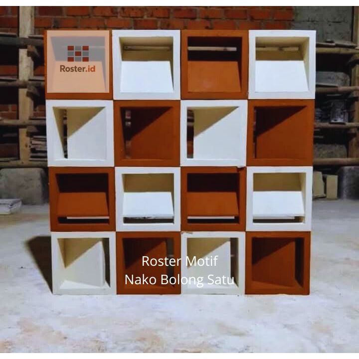 Roster Asli Beton | Roster Pagar Rumah Minimalis | Roster Motif Nako Bolong Satu