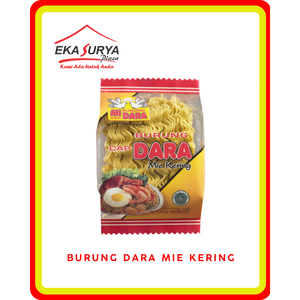 Mie Burung Dara Keriting 136 gr - Mie Telur Kering High Quality