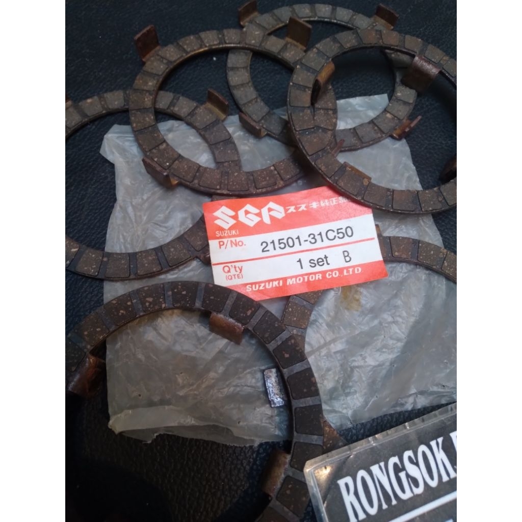 plat kampas kopling suzuki jet coolent rc110 crystal kristal tornado gs gx cristal ori asli japan
