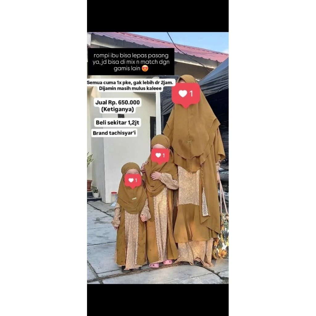 Preloved Sarimbit Tachi Syari