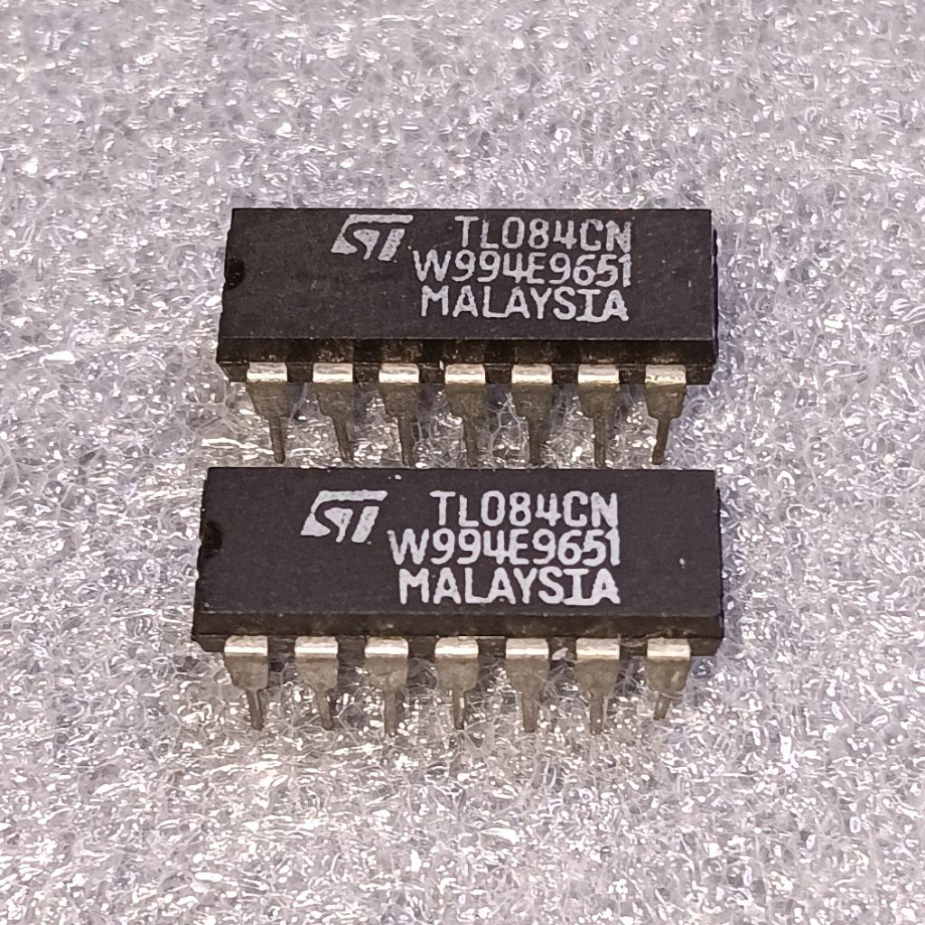Fish Yummy Ic Tl074Cn Tl084Cn Quad Op-Amp Original Stmicroelectronics Malaysia White Marking Nos