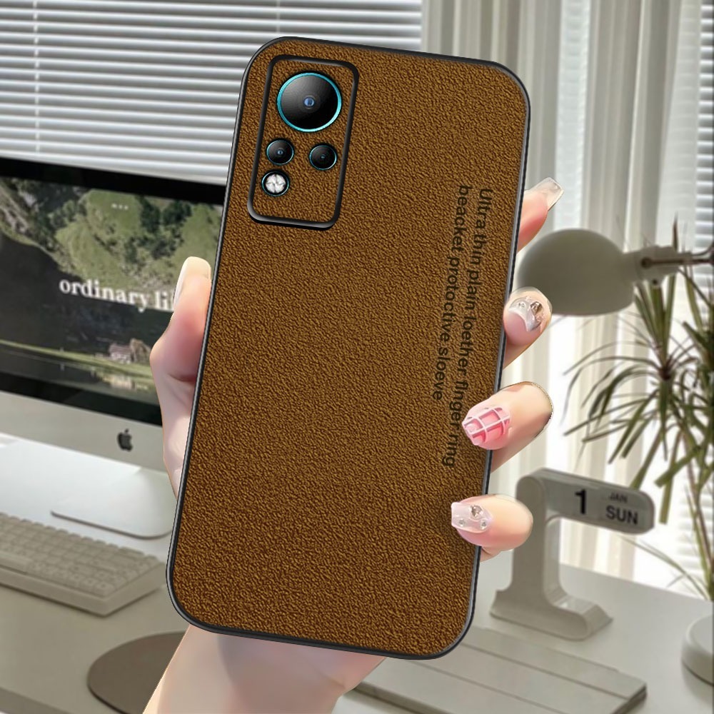 Case Luxury Leather Plain Terbaru Infinix Note 11 / Infinix Note 11 NFC