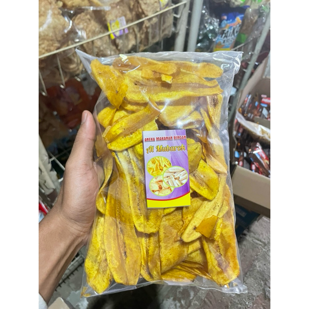 Keripik Pisang original Asin gurih dan manis, Renyah dan Gurih, Cemilan Favorit