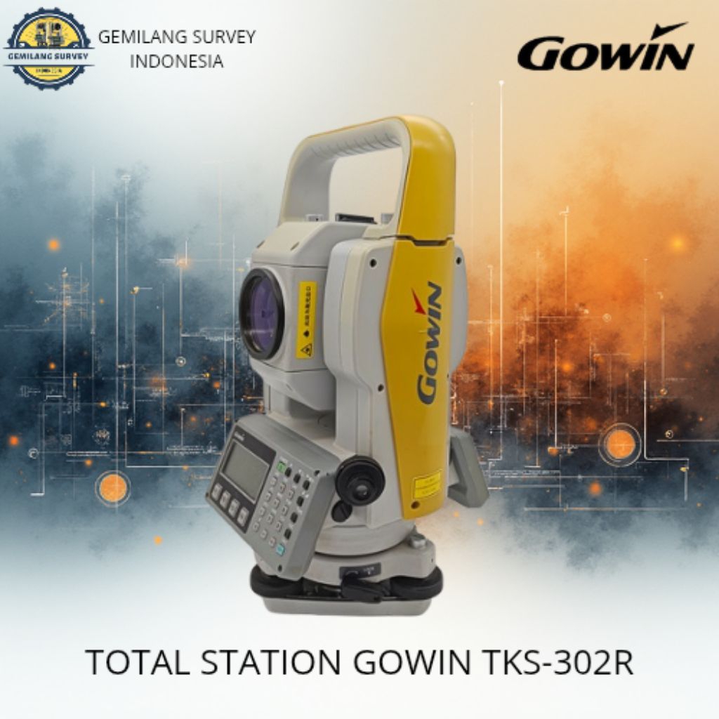 Total station gowin TKS-302R Bekas lengkap