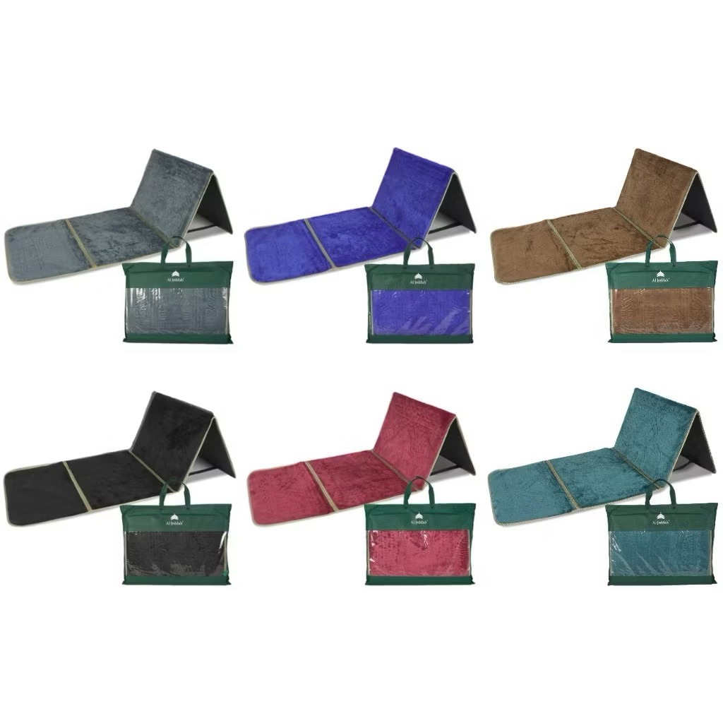 Sajadah Sandar AL JEDDAH Multifungsi Bahan Tebal Sajadah Lipat Sajadah Duduk