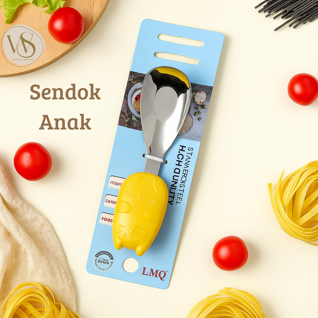 SENDOK MAKAN KUAH ANAK STAINLESS STEEL