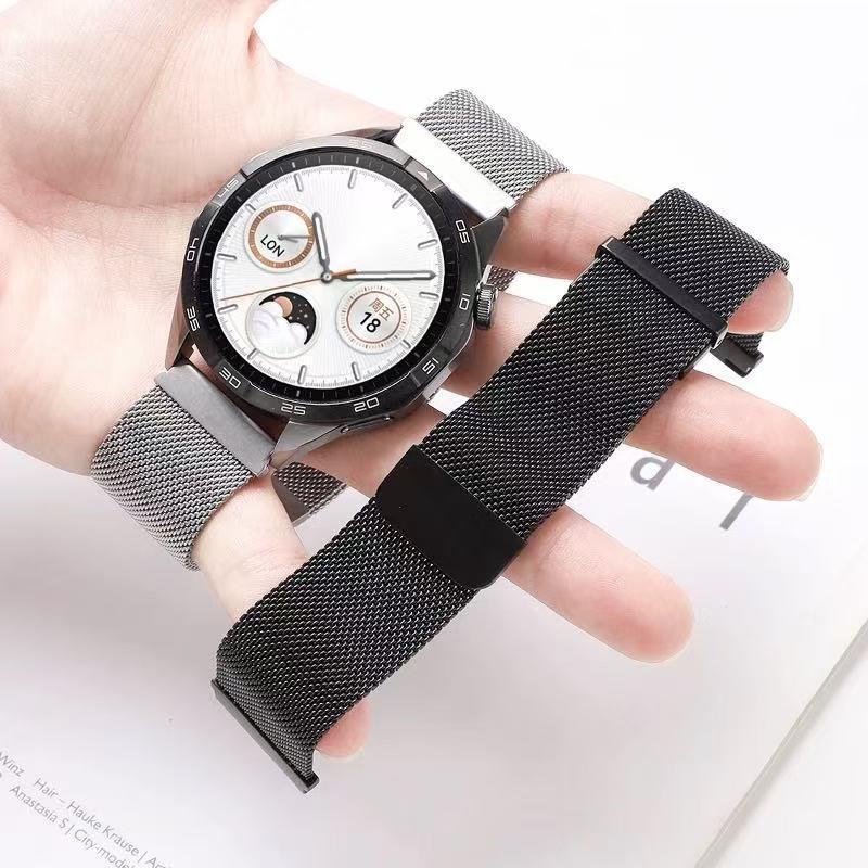 Tali Strap Aolon Watch Jam Tang Milanis Stainless Steel Magnet Anti Air Olahraga Ukuran 22mm untuk S