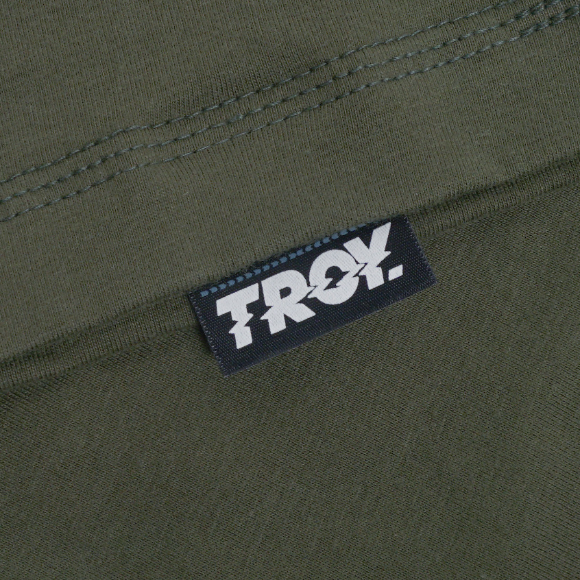 Troy Company Tshirt Army Green Happiness - Kaos Lengan Pendek Kaos Hijau Army MTD 3268