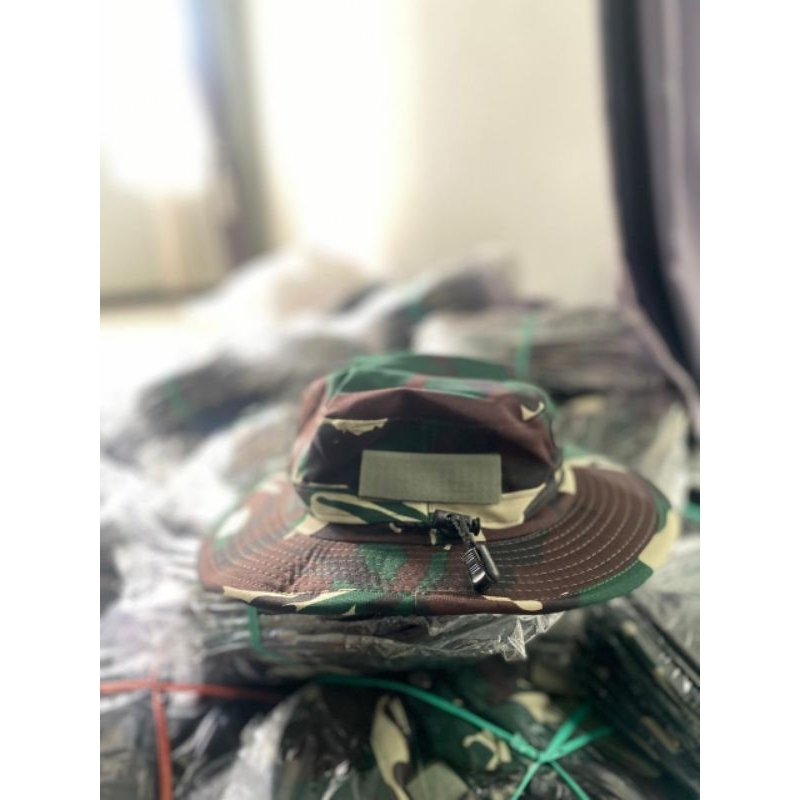 Topi rimba Velbed / Topi Rimba TNI / Topi rimba loreng