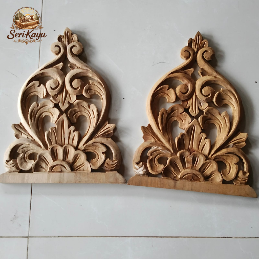 Ukiran Tempel Kayu Jati Soko Joglo – Variasi Ornamen Ukir Tempel