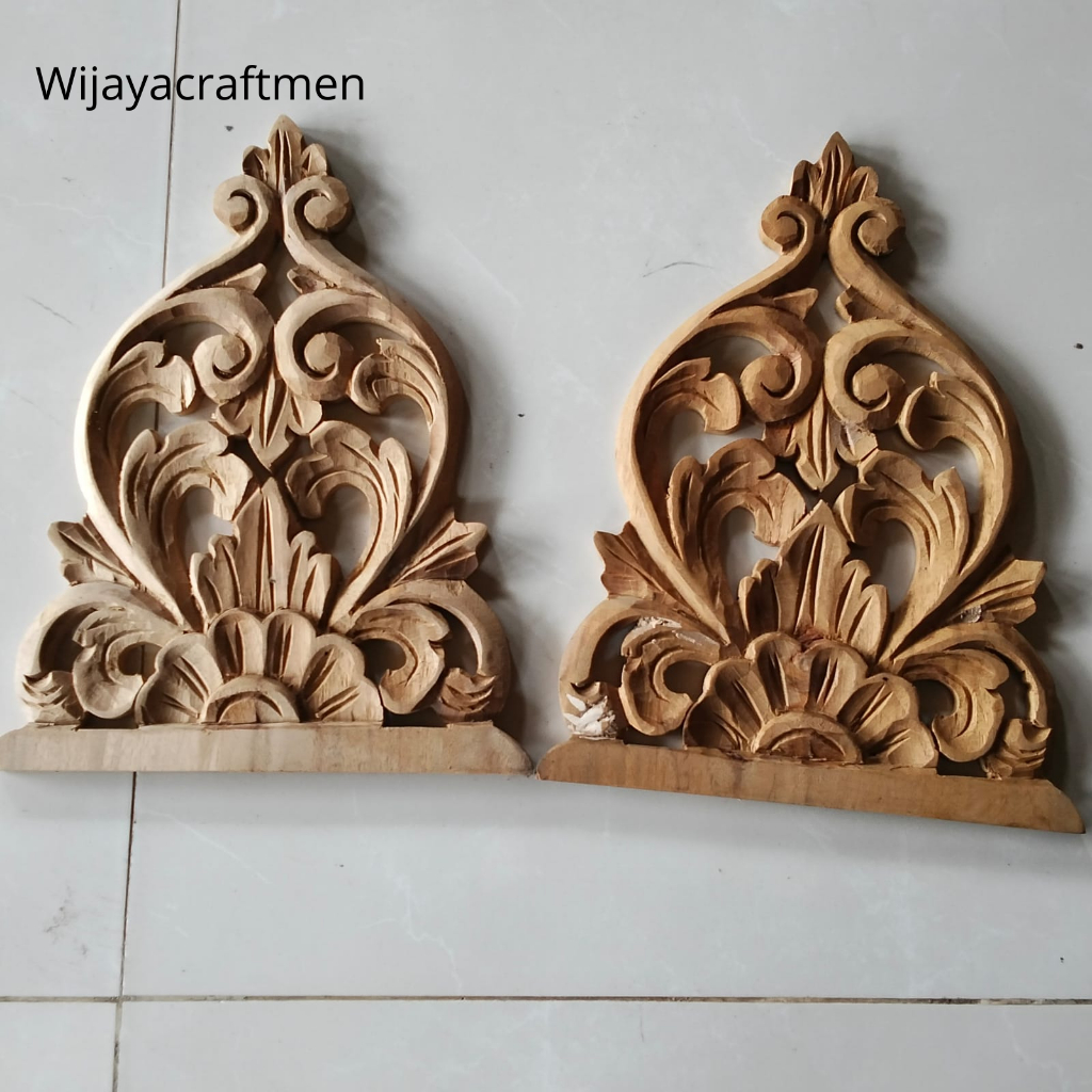 Ukiran Tempel Kayu Jati Soko Joglo – Variasi Ornamen Ukir Tempel