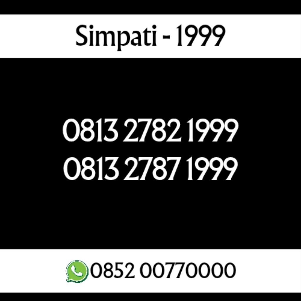 Nomor Cantik Telkomsel Tahun Terbaik 1999 1999
