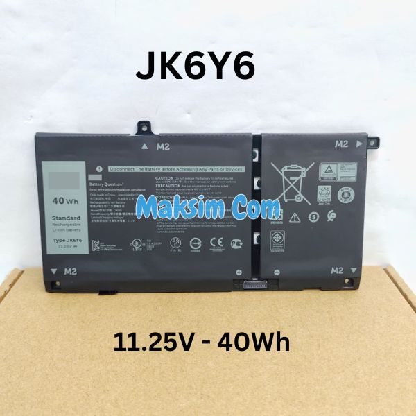 Baterai Batre Laptop Dell Latitude 3410 3510 Vostro JK6Y6 40Wh