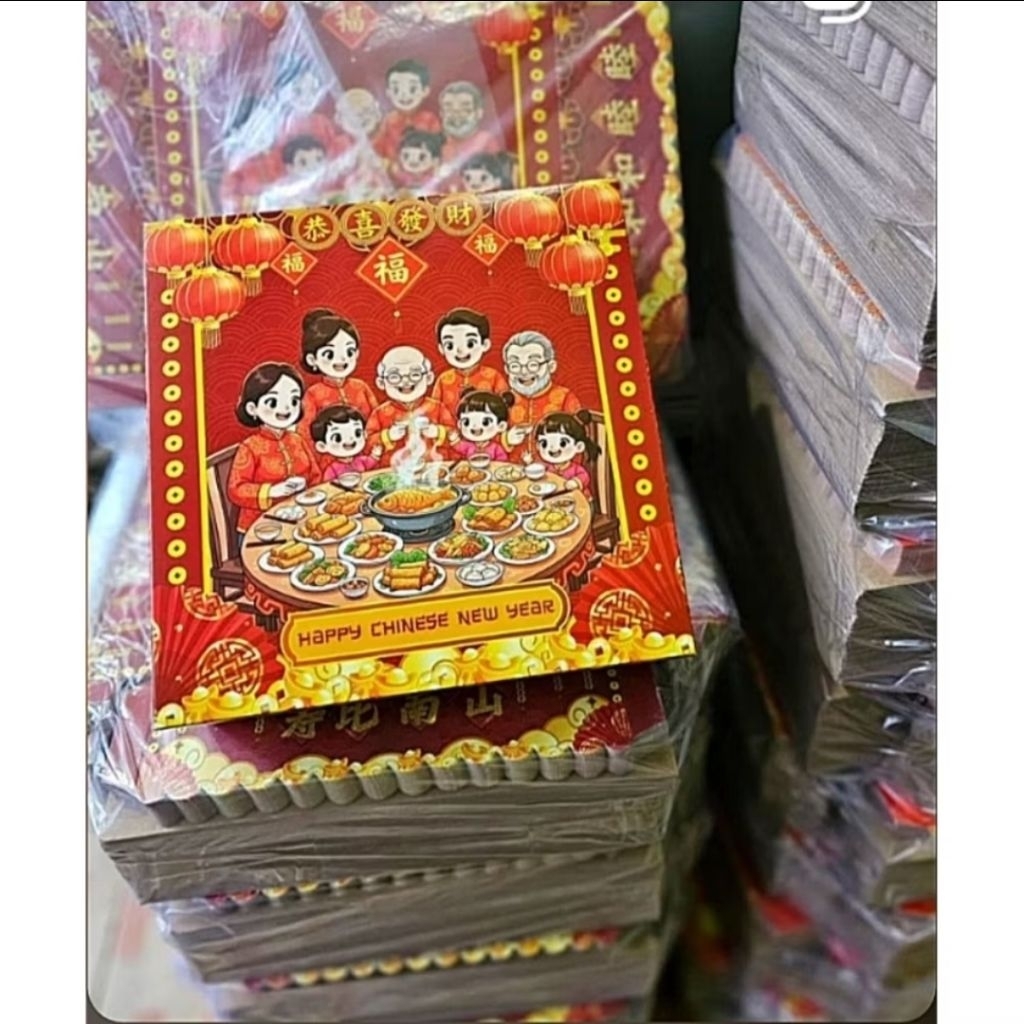 Box Imlek 25x25 x10cm box imlek kue tinggi dus kue imlek kotak imlek kue bolu box imlek marmer kotak