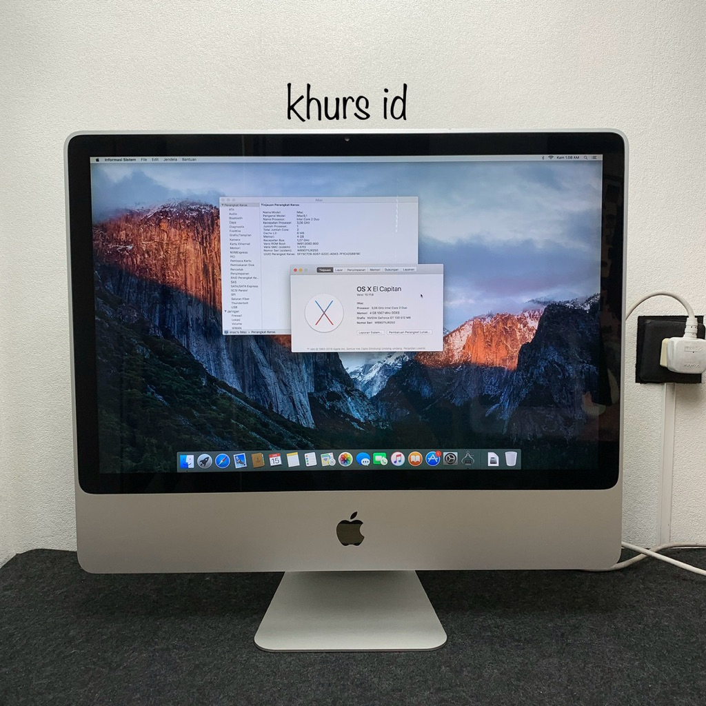 imac 24inch core 2 duo early 2009 - apple komputer