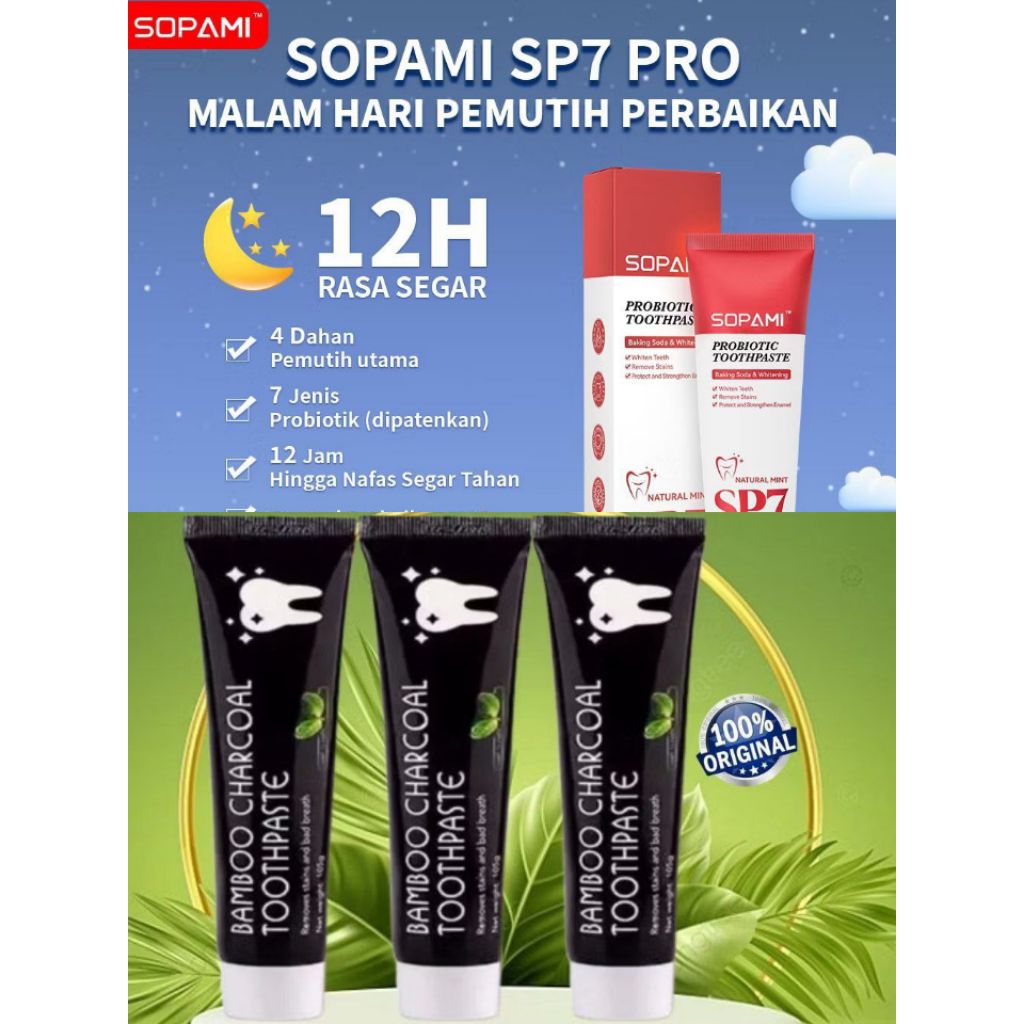 SP7 PASTA GIGI SOPAMI (Kemasan lama/Reject kemasan)