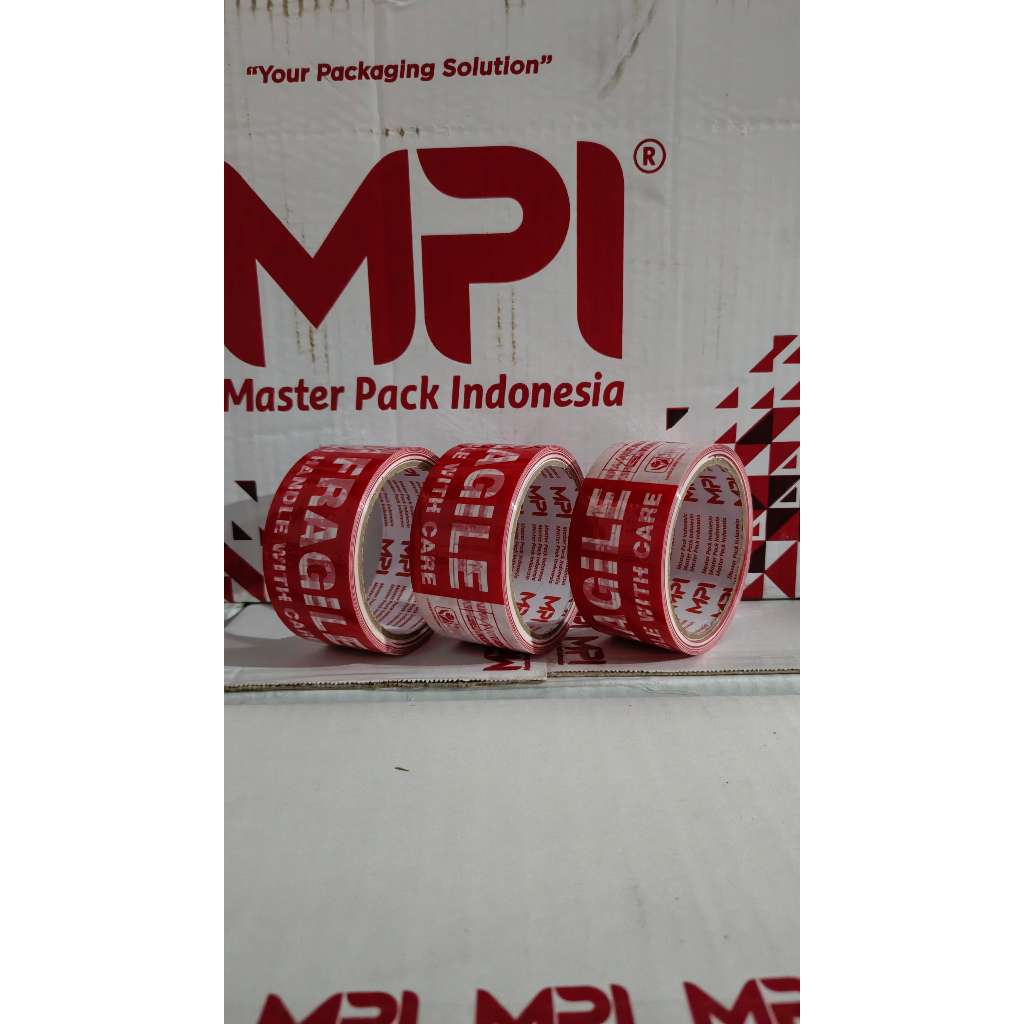 3pcs FRAGILE UNBOXING MERAH PUTIH 48 X 50 YARD