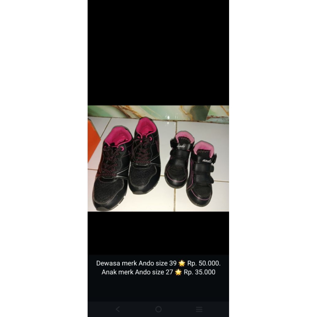 PRELOVED SEPATU ANDO