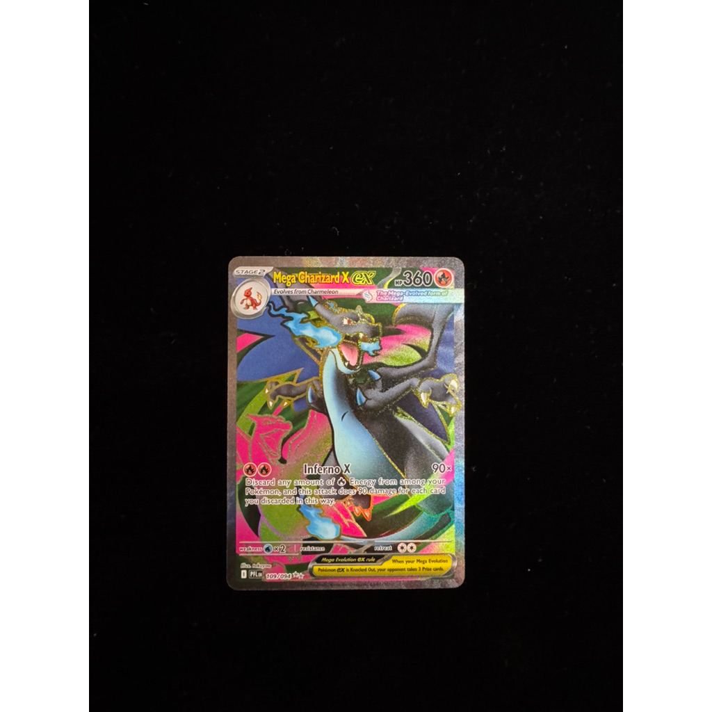 Pokemon tcg english Ur Sr mega charizard X  phantasmal flames #109