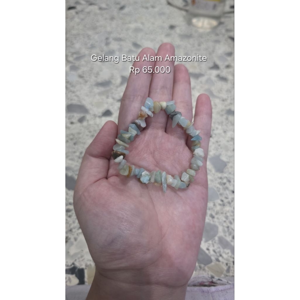 Gelang Batu Alam Amazonite