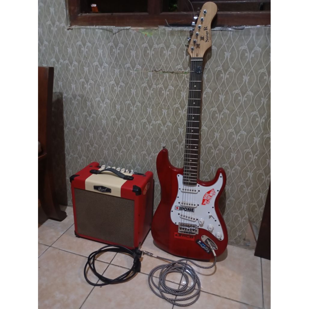 Gitar listrik stingeR + Ampli Cort