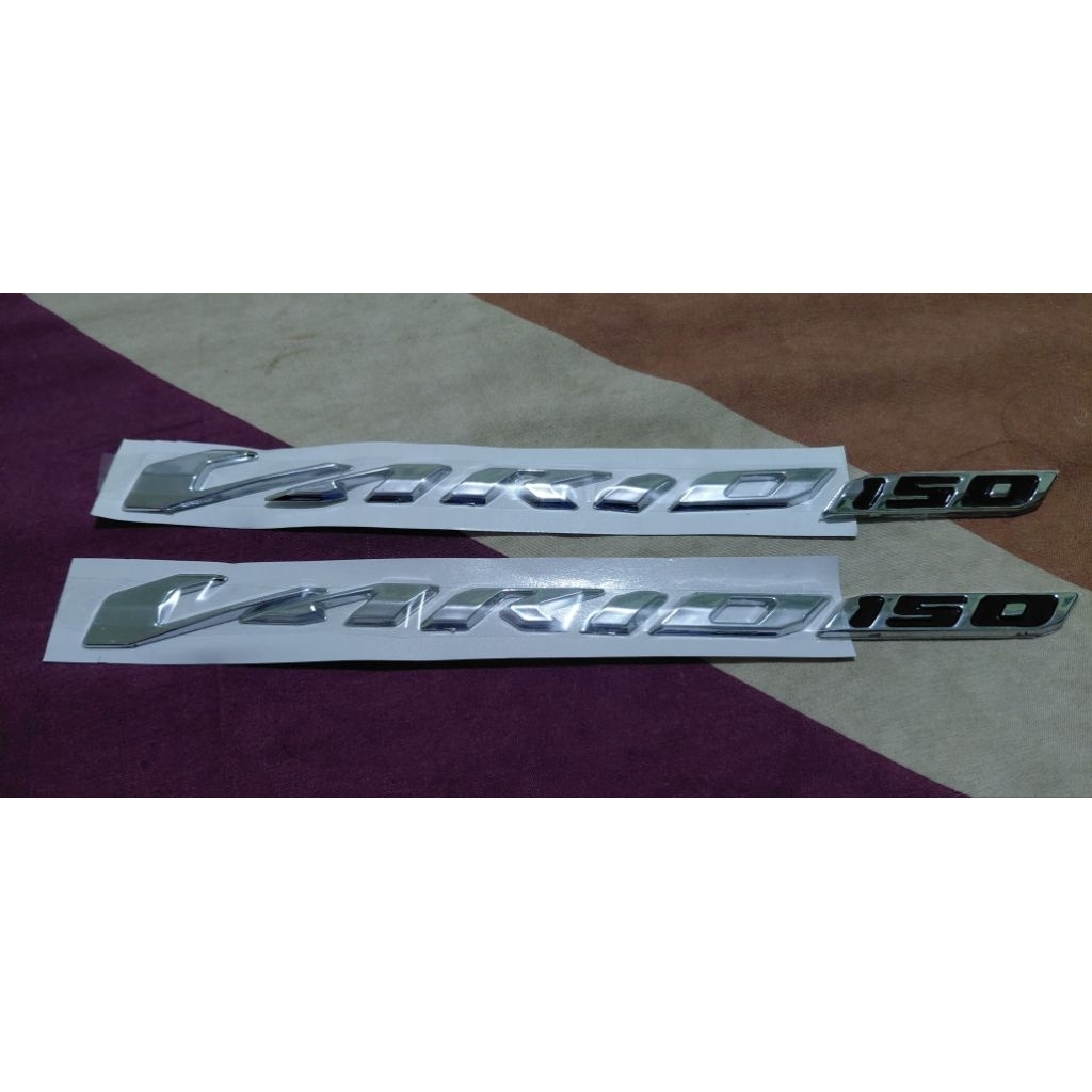 emblem vario 150 chrome/ emblem timbul 3D vario 150/emblem vario chrome