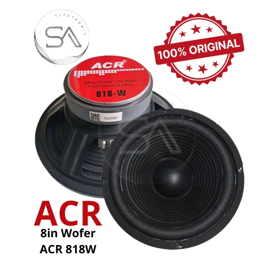 Speaker ACR 818 W / 8in wofer asli original ACR
