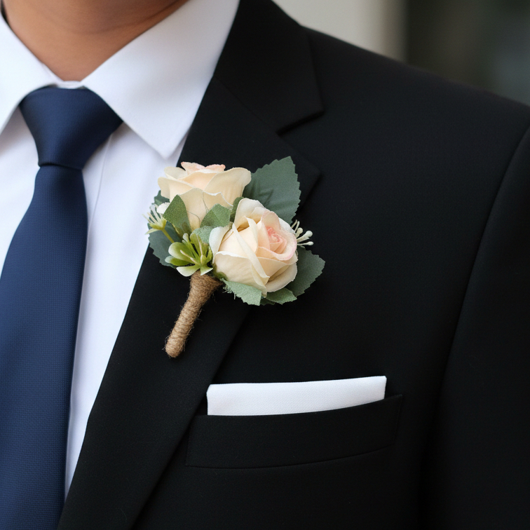 Corsage Wedding Korsase Bunga Saku Jas Pengantin