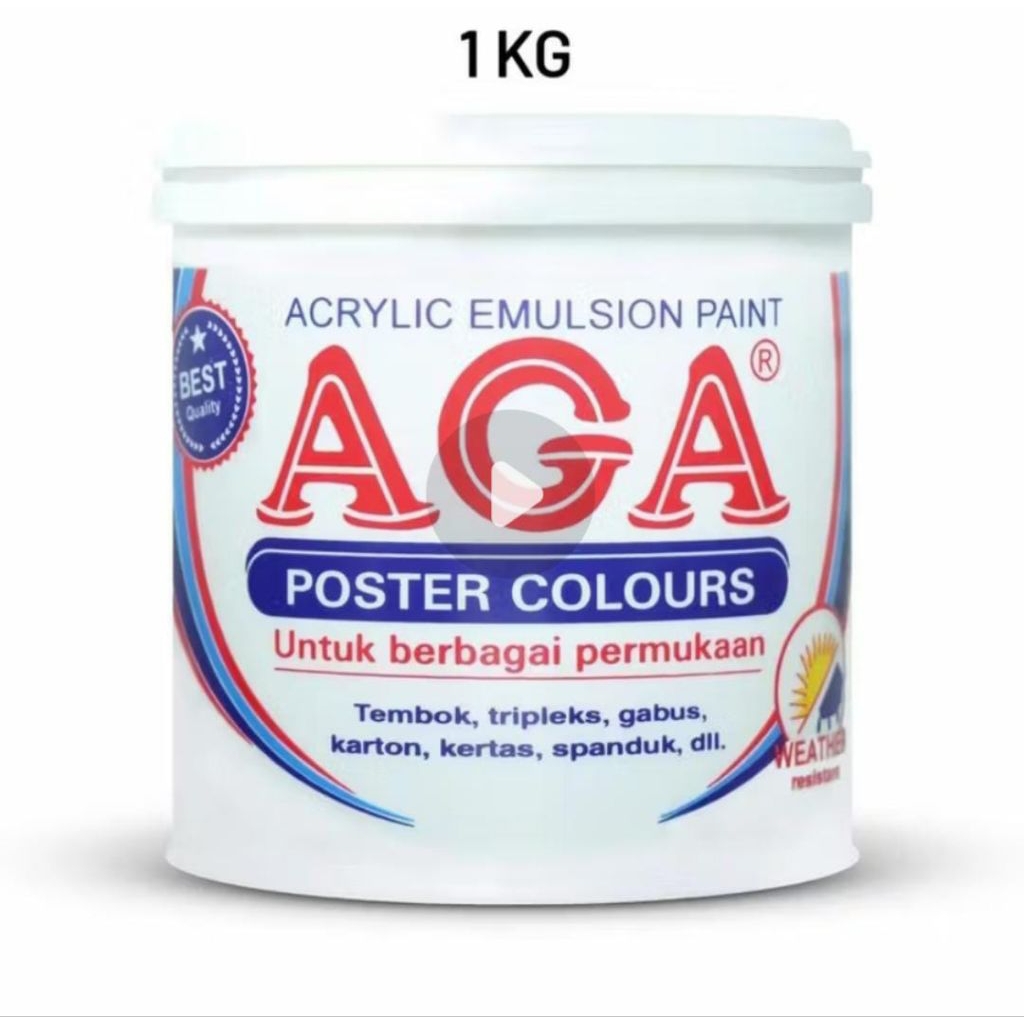 CAT AGA POSTER-CAT AGA GABUS-CAT ACRILIC-1Kg