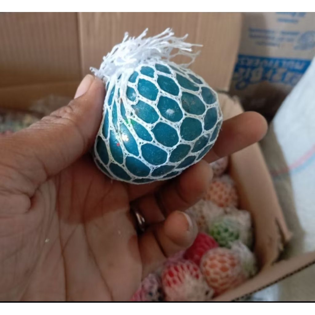 STRESS BALL TANGGUNG / MAINAN STRESS BALL JARING / MAINAN SQUISHY STRESS BALL