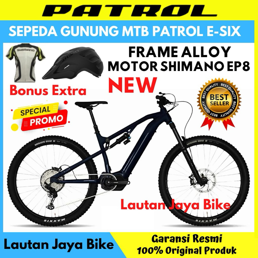 Sepeda Gunung MTB 29 E-Bike Patrol E-Six Terbaru Garansi Resmi